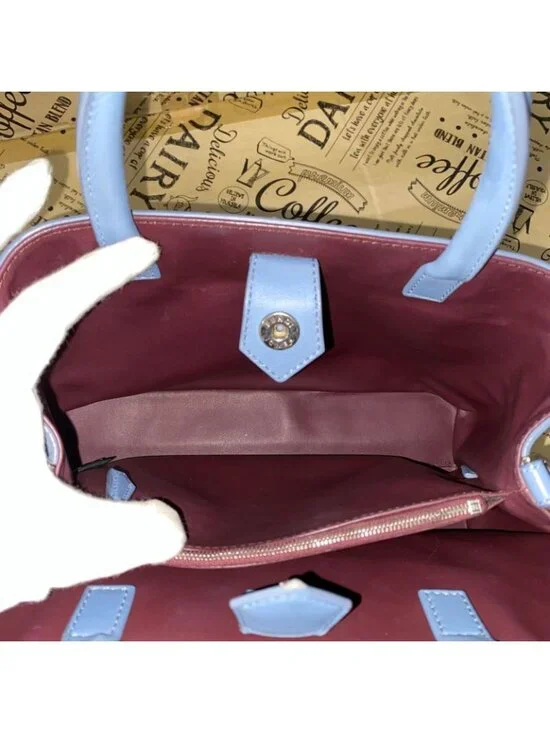 Fendi Handbag Toujour Shoulder Light Blue Formal Travel - Picture 8 of 13